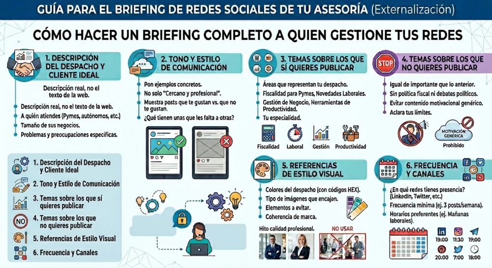 Cómo externalizar las redes sociales para asesorías